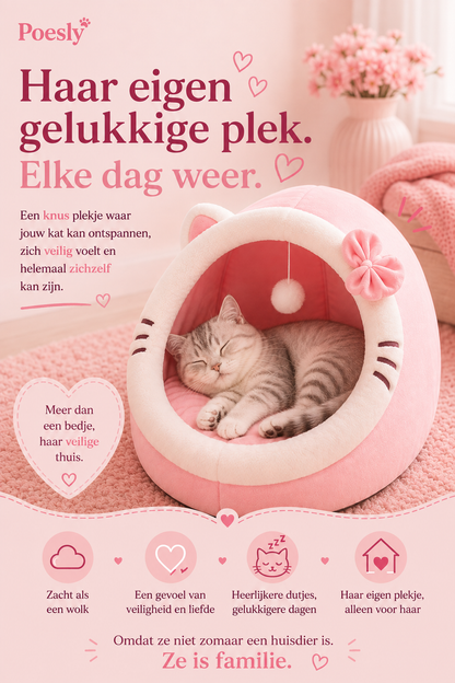 Poesly - Cozy Cat Bed