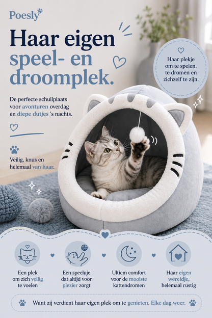 Poesly - Cozy Cat Bed